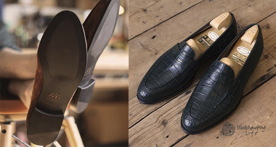 blanco Saco Excavación La exclusividad de los zapatos George Glasgow - Watchmaking Life